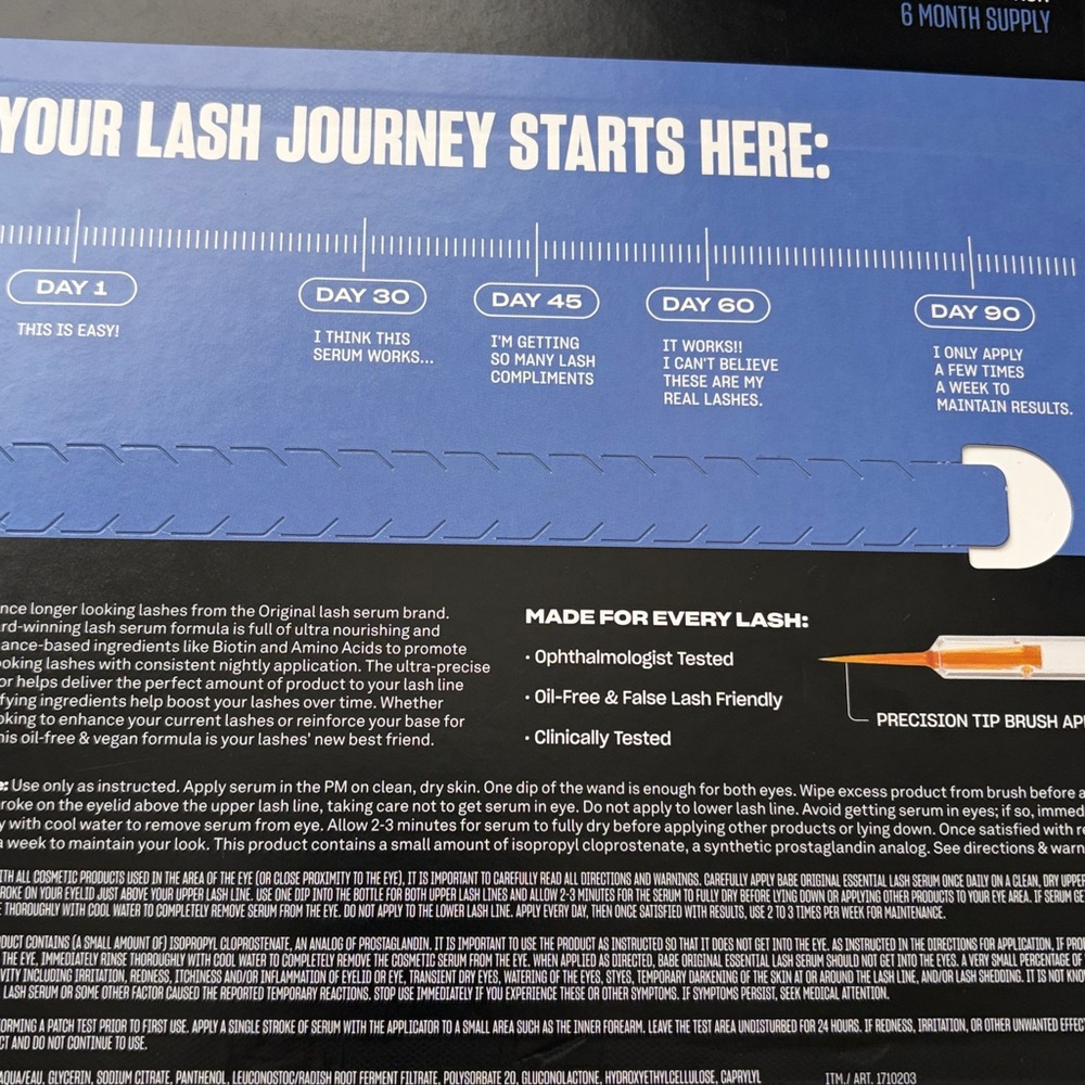Babe Original Essential Lash Serum Longer, Bolder Looking Lashes - Picture 5 of 5